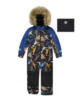  Unisex One-Piece Dinosaur Play Snowsuit