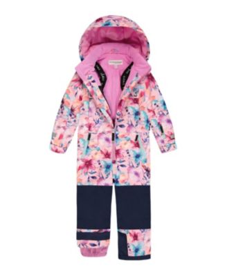 One-Piece Flower Teknik Snowsuit - Big Kid