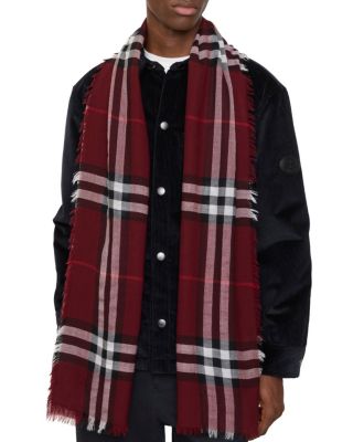  Wide Check Wool Scarf