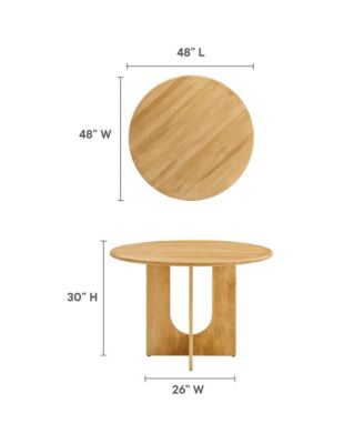 Rivian Round 48" Wood Dining Table