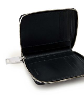 Lena Snake Embossed Leather Zip Wallet