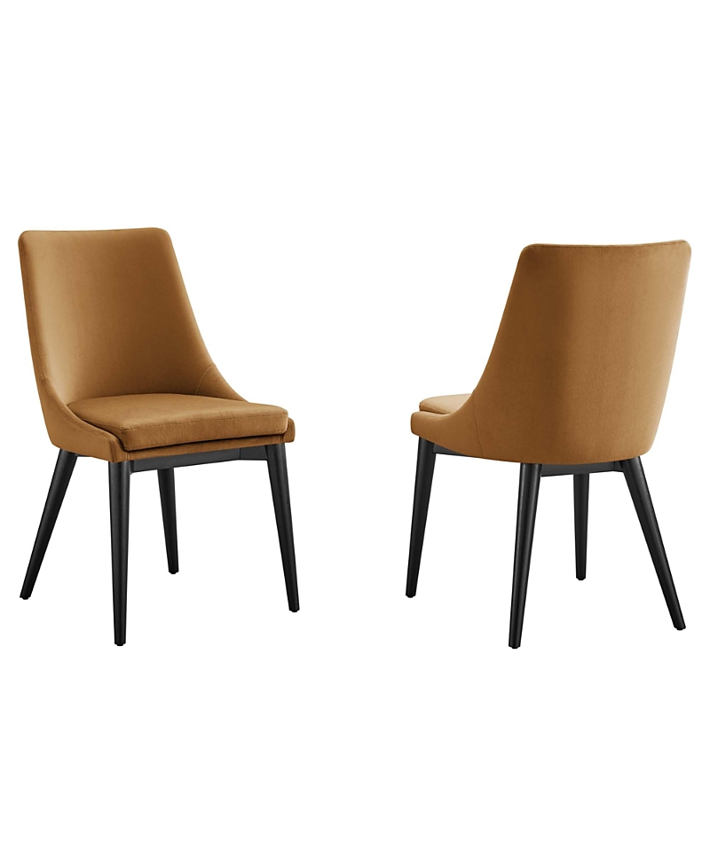 Photos - Chair Modway Viscount Accent Performance Velvet Dining , Set of 2 0D-A596-3DC40FCB6242