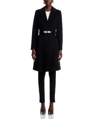 Belted Wool Blend Coat