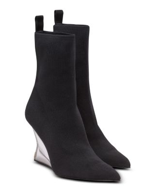 Women's Wedge Knit Ankle Boots