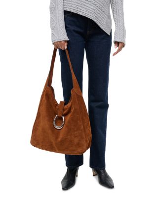 Maya Suede Hobo Bag