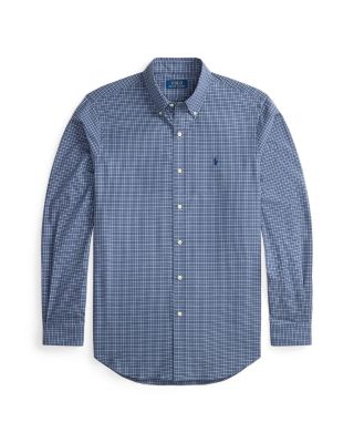 Classic Fit Checked Stretch Poplin Shirt