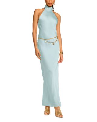 Tatiana Satin Halter Gown
