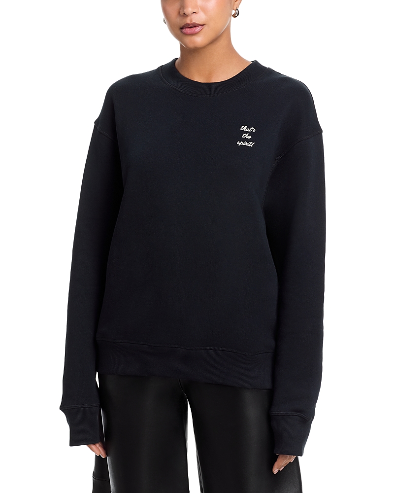 Rag & Bone Thats The Spirit Sweatshirt In Black