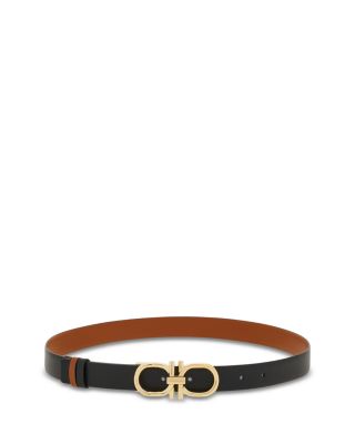 Women's Donna Gancini Reversible Leather Belt