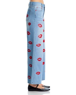 Amazing Low Rise Baggy Jeans in Denver Bright Blue