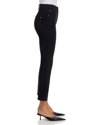 Flexi Wren High Rise Slim Ankle Jeans in Black