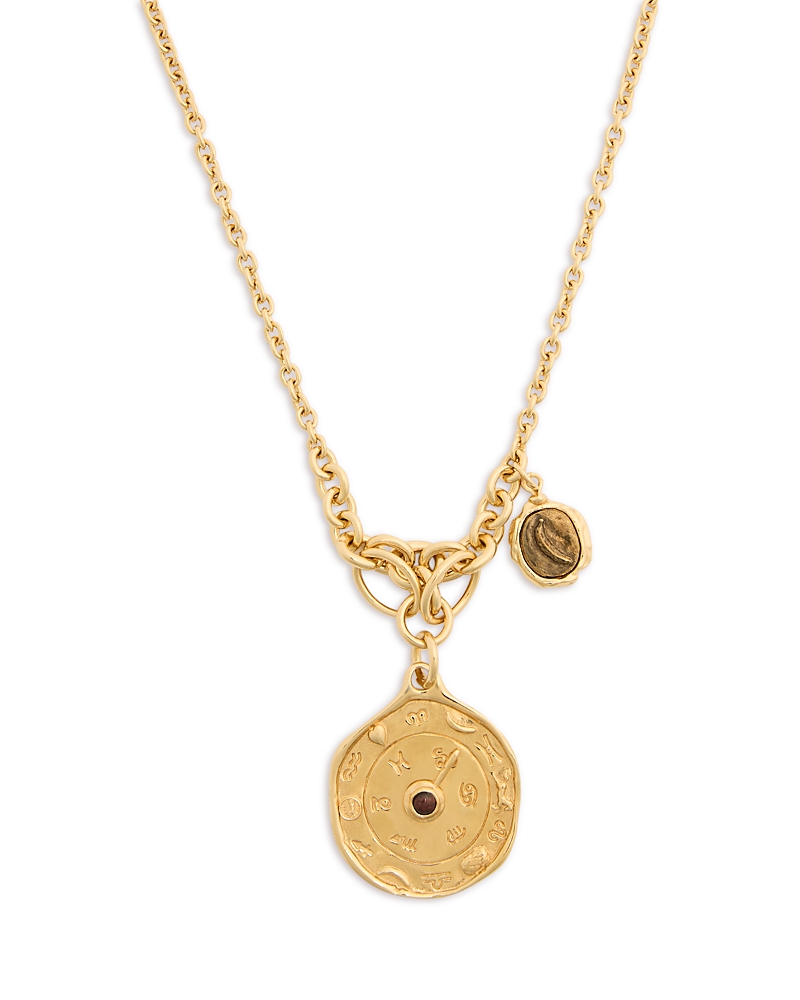 Chloe Medal Necklace, 28.5