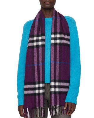  Check Cashmere Scarf