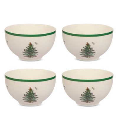 Christmas Tree Rice Bowl, Set of 4