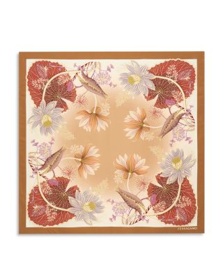 Water Lillies Square Silk Scarf