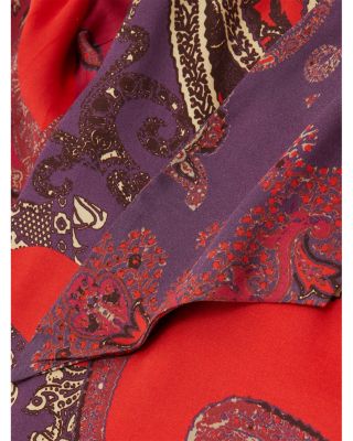 Jade Paisley Print Top