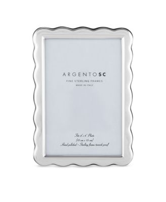 Scalloped Sterling Silver Picture Frame, 4&amp;quot; x 6&amp;quot; 
