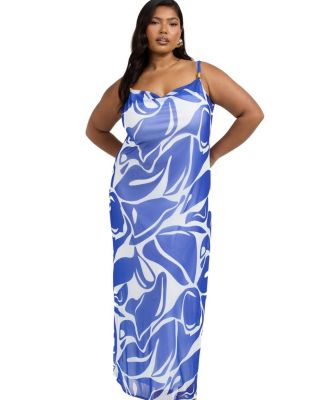 Elegant Patterned Maxi Dress