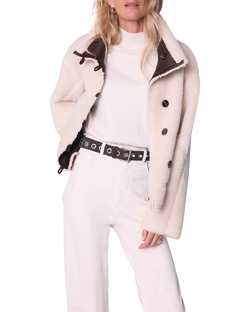 Mint Velvet Reversible Aviator Jacket In Pink