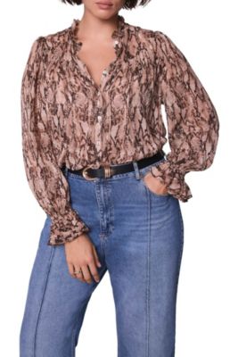 Women's Snake Print Blouse
