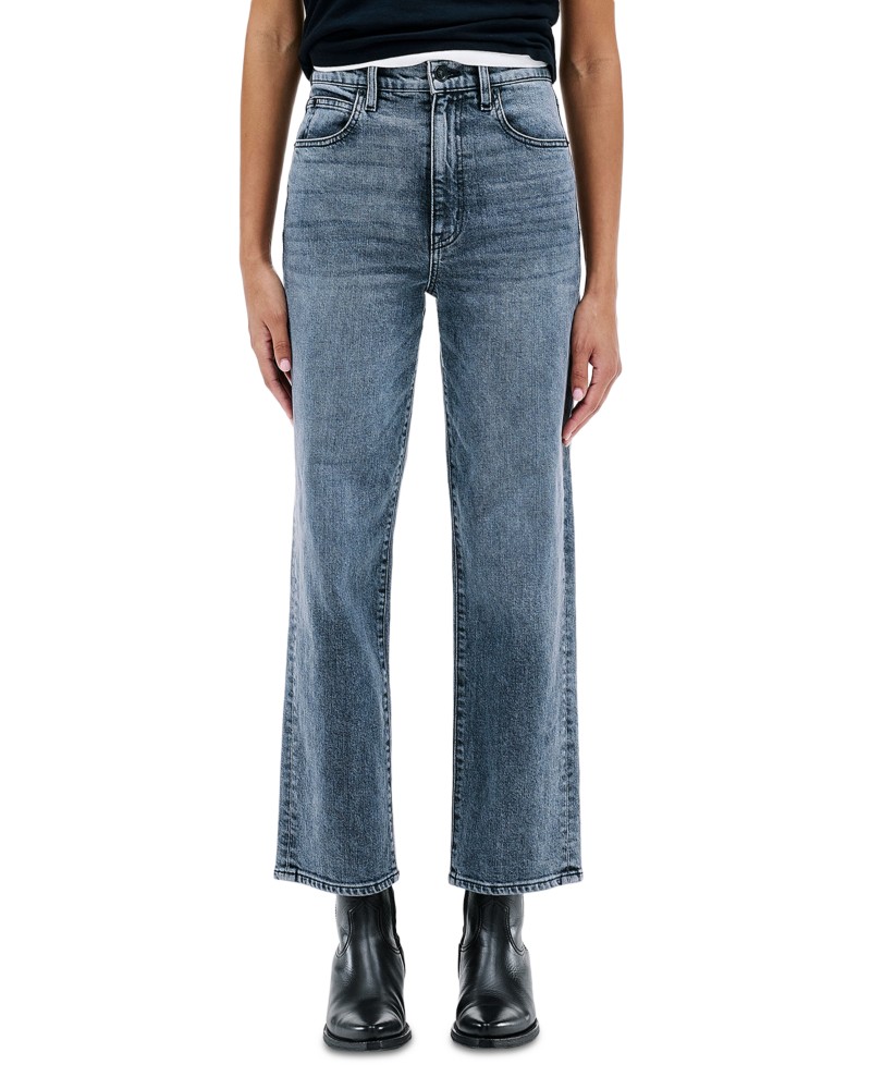 Slvrlake London High Rise Straight Jeans in Worlds Turning