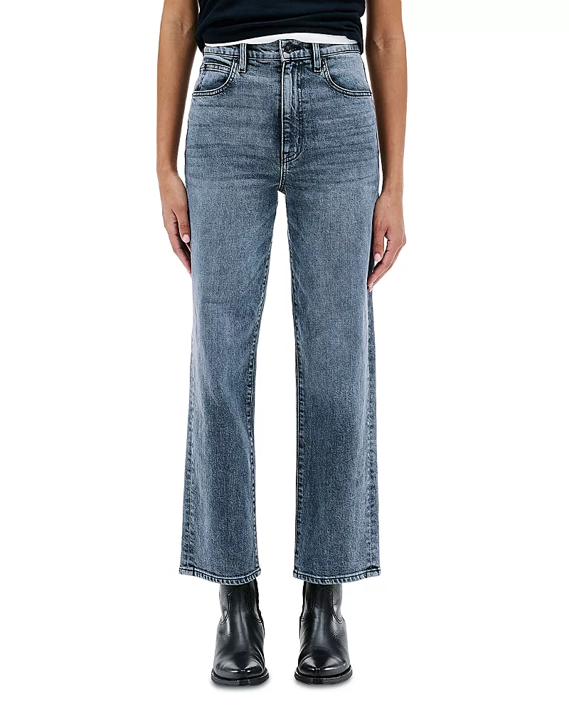 Slvrlake London High Rise Straight Jeans in Worlds Turning