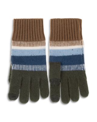 Striped Merino Wool Gloves