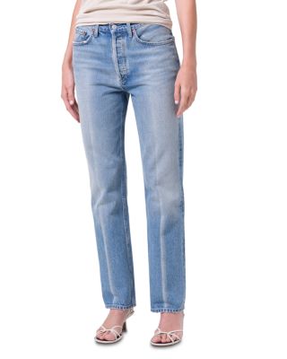 Lana High Rise Vintage Straight Jeans in Brink
