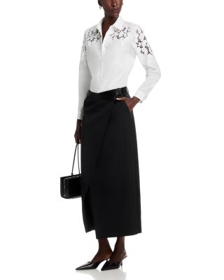 The Kira Openwork Appliqu&eacute; Blouse