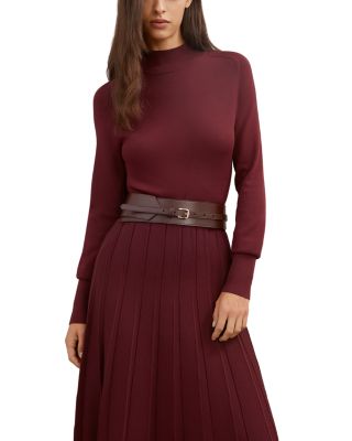 Belted Knitted Midi Dress