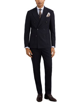 Double Breasted Wool Blend Blazer