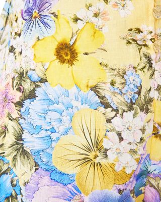 Linen Button Front Halter Playsuit