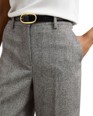 Petite Texture Wide Leg Pants