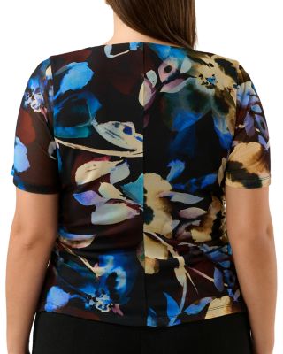 Cleo Mesh Printed Top