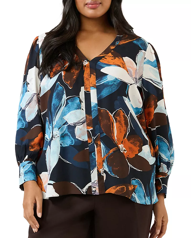Estelle Plus Annette V Neck Shirt