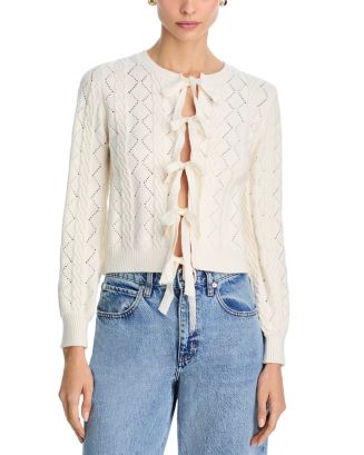 WAYF Pixie Tie Front Cardigan | Bloomingdale's Women