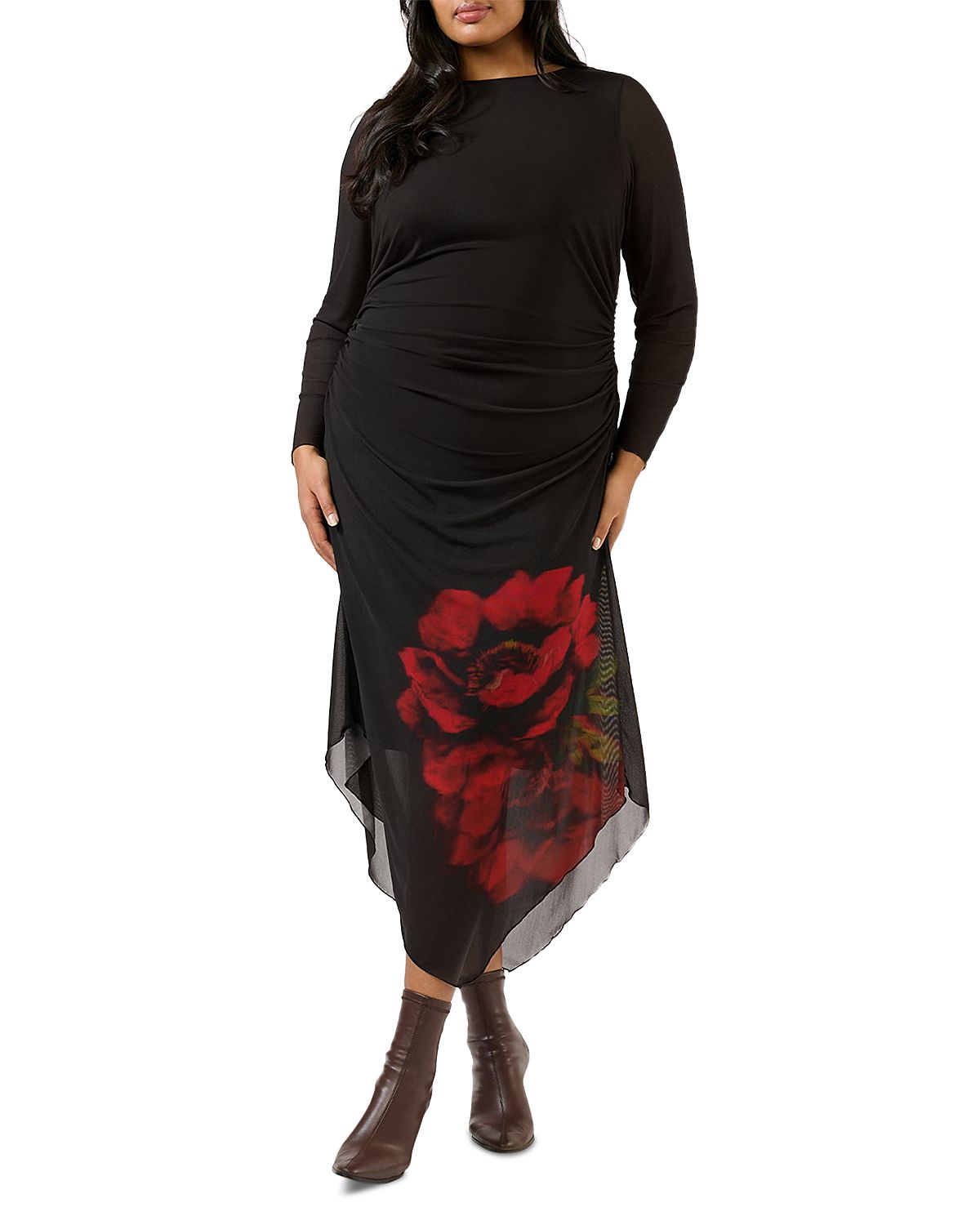 Estelle Plus Raya Asymmetric Dress