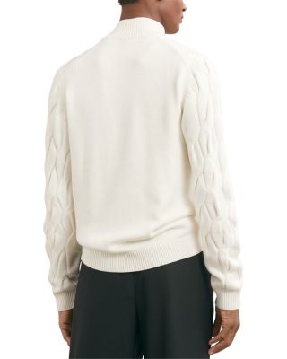 Quarter Zip Funnel Neck Sweater