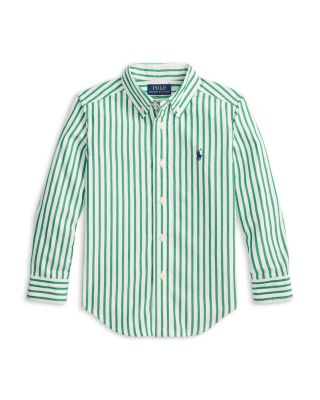 Boys' Striped Cotton Poplin Shirt - Little Kid