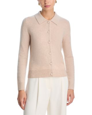 100% Cashmere Polo Cardigan Sweater - Exclusive