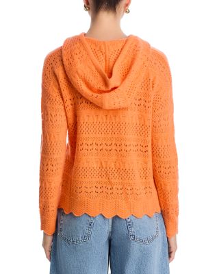 100% Pointelle Hoodie Sweater - Exclusive