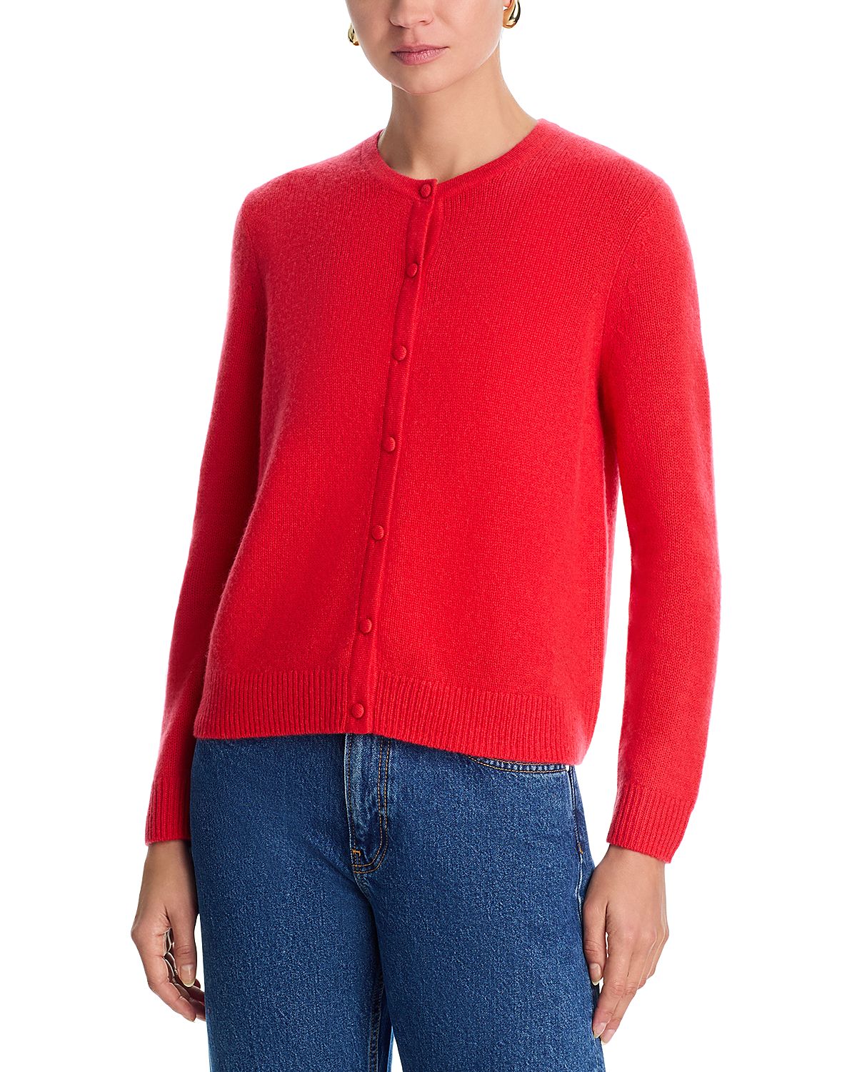 C by Bloomingdale's Cashmere Crewneck Cardigan Sweater - Exclusive