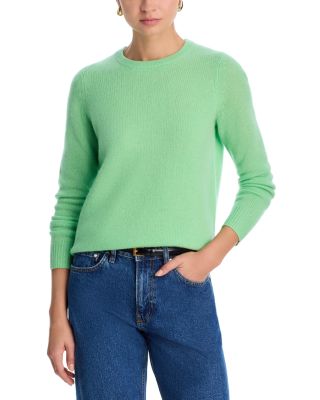 C By Bloomingdale's Cashmere Crewneck Sweater - Exclusive In Green
