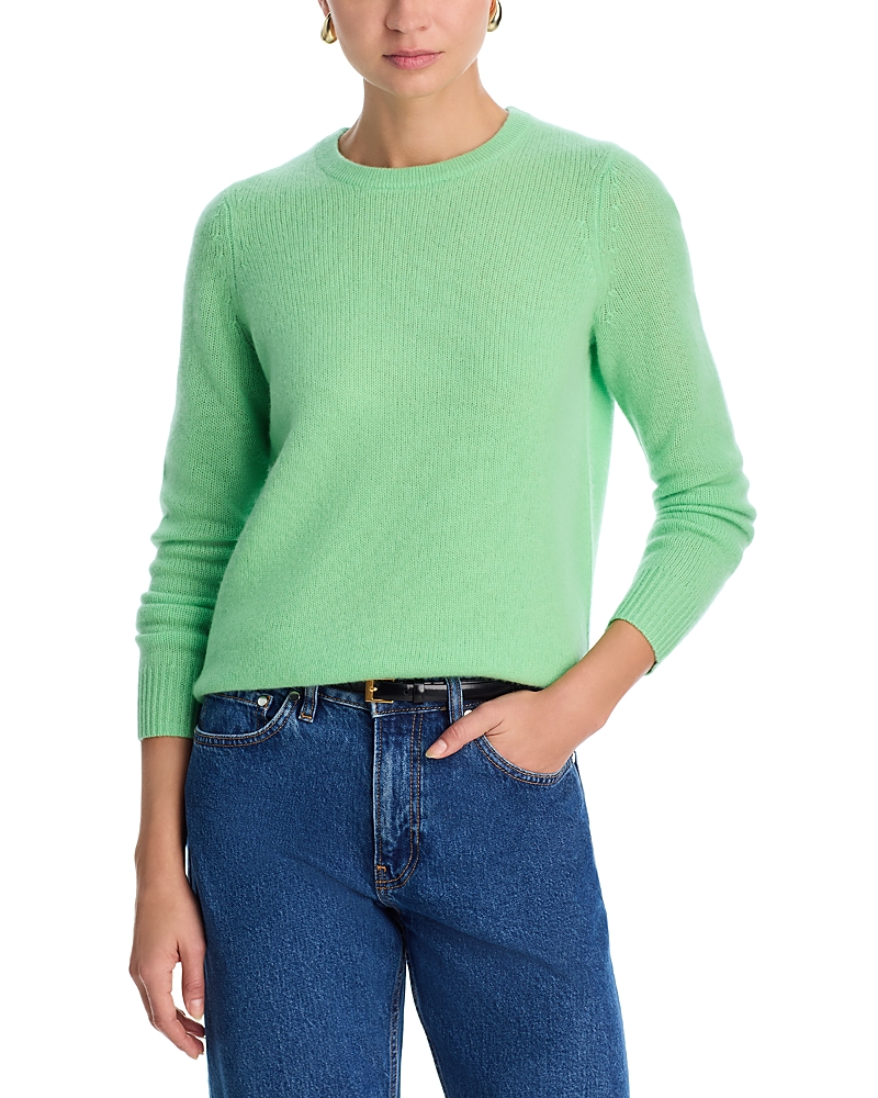 C By Bloomingdale's Cashmere Crewneck Sweater - Exclusive In Green