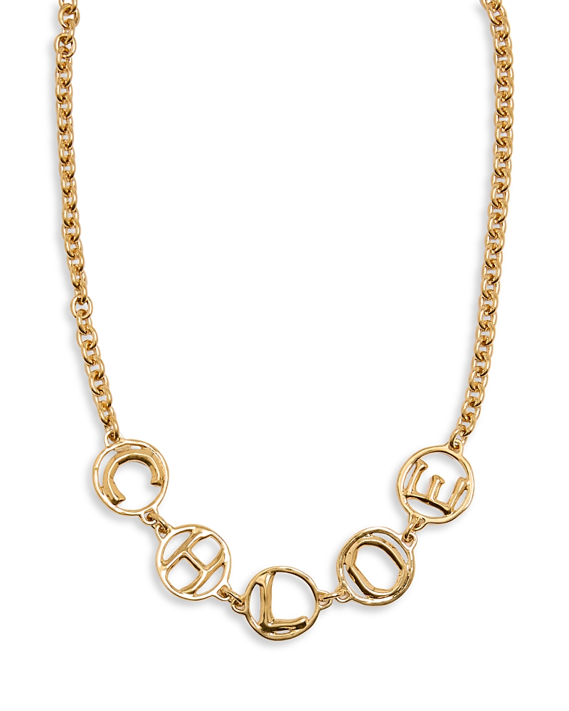 Chloe Script Necklace, 13