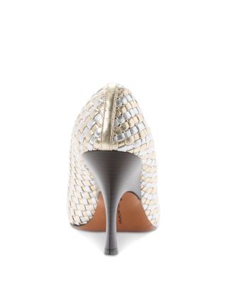 Women's Elsa Metallic Woven Pumps