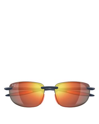 Hookipa Ultra Polarized Rectangular Sunglasses, 63mm