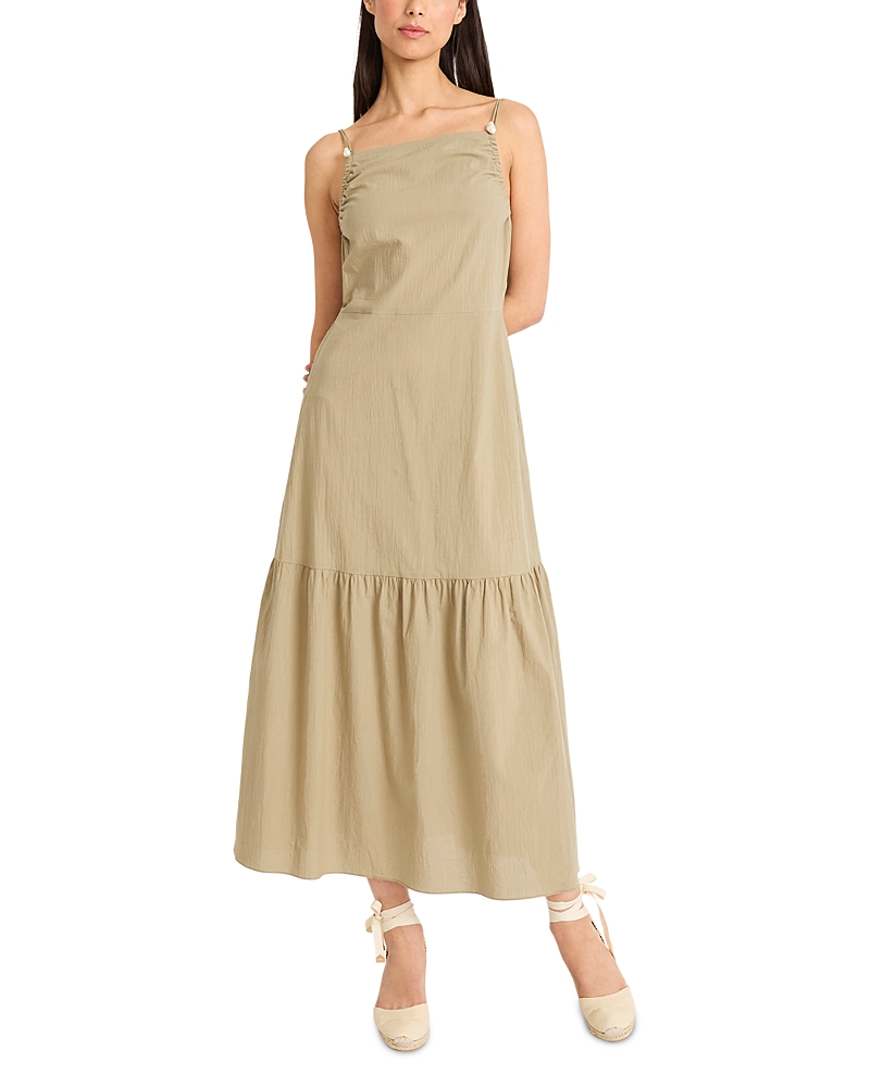 The Good Journey Strappy Back Maxi Dress In Neutral