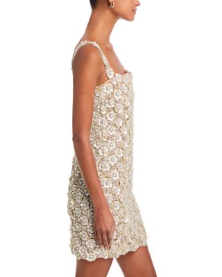 Mother of Pearl Embroidered Shift Dress