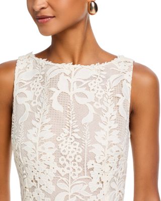 Sleeveless Foxgloves Guipure Lace Dress